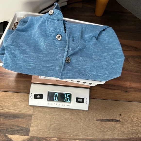 PGA Tour Performance Golf Short Sleeve Collared Polo Mens 2XL Blue Lightweight - Picture 9 of 9